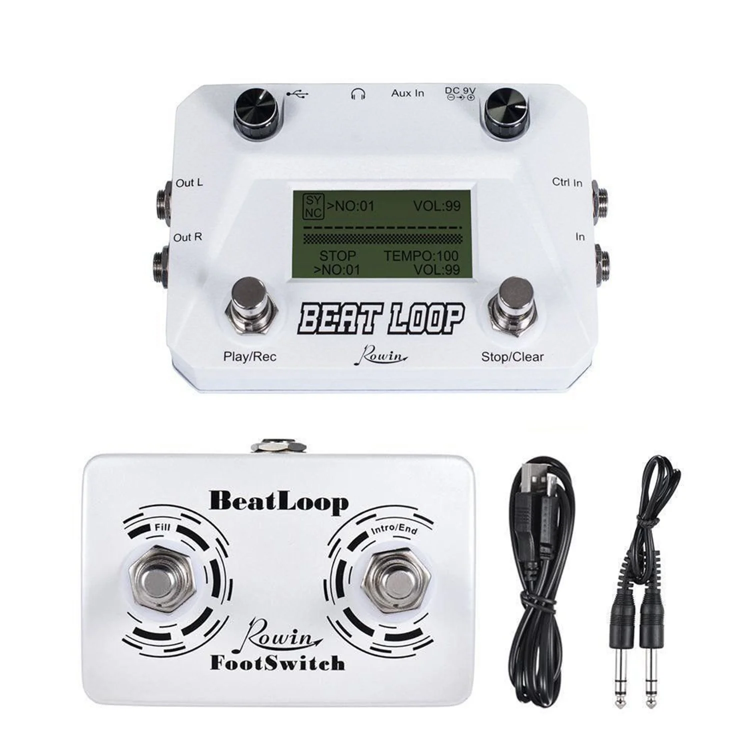 Rowin Lbl 01 гитара Beat Loop барабанная машина с переключателем ног 3 различных режима Usb