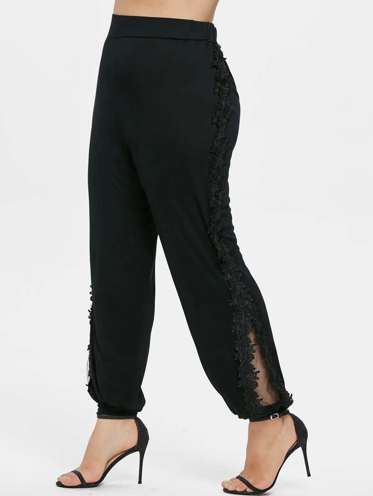 Женские кружевные шаровары ROSEGAL с высокой талией большие размеры 5XL XXXXL XXXL