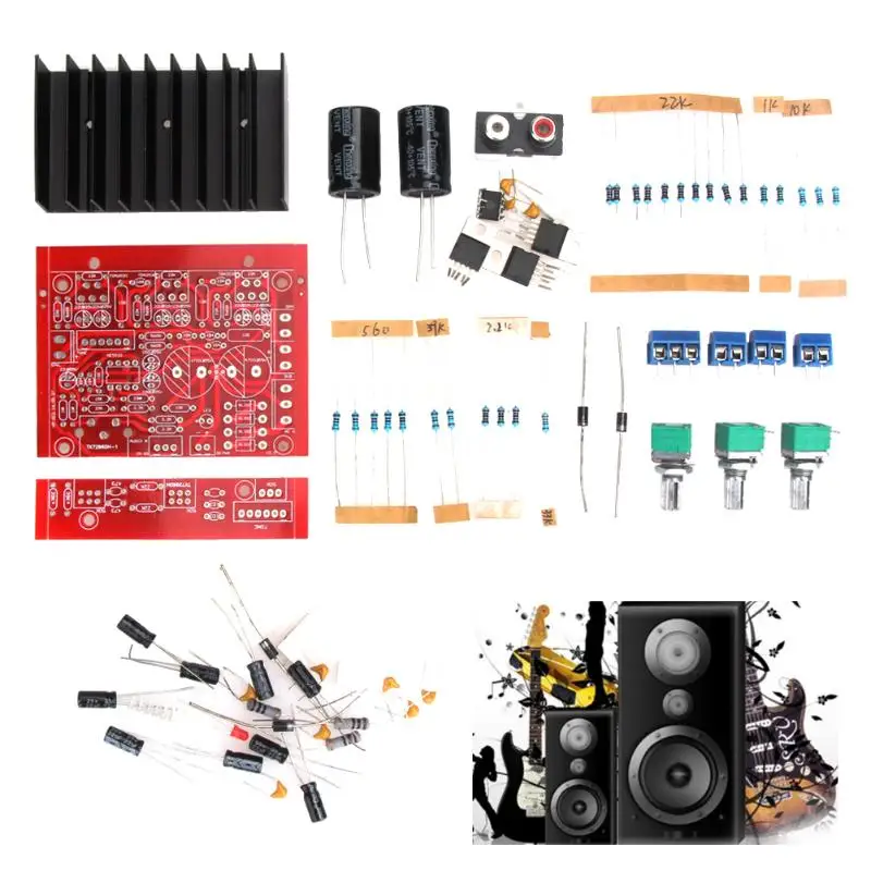 12V 2X18W 3CH сабвуфер TDA2030 2 1 стерео цифровой аудио усилитель DIY наборы|Усилители