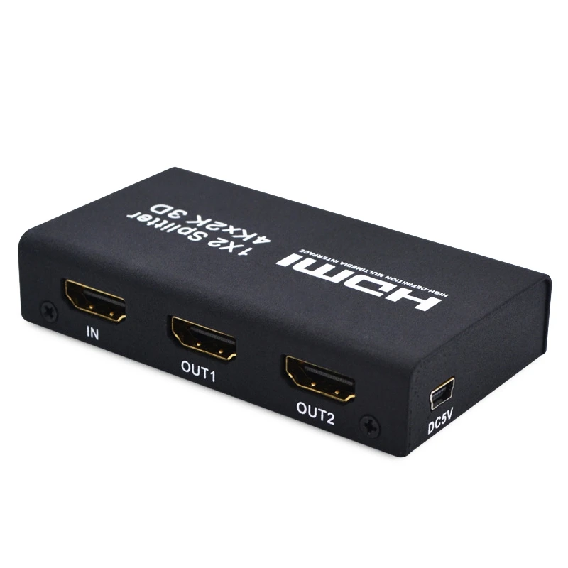 Новый HDMI 1x2 сплиттер поддержка 4K x 2 K 3D один в и два выход США штекер|Кабели HDMI| |