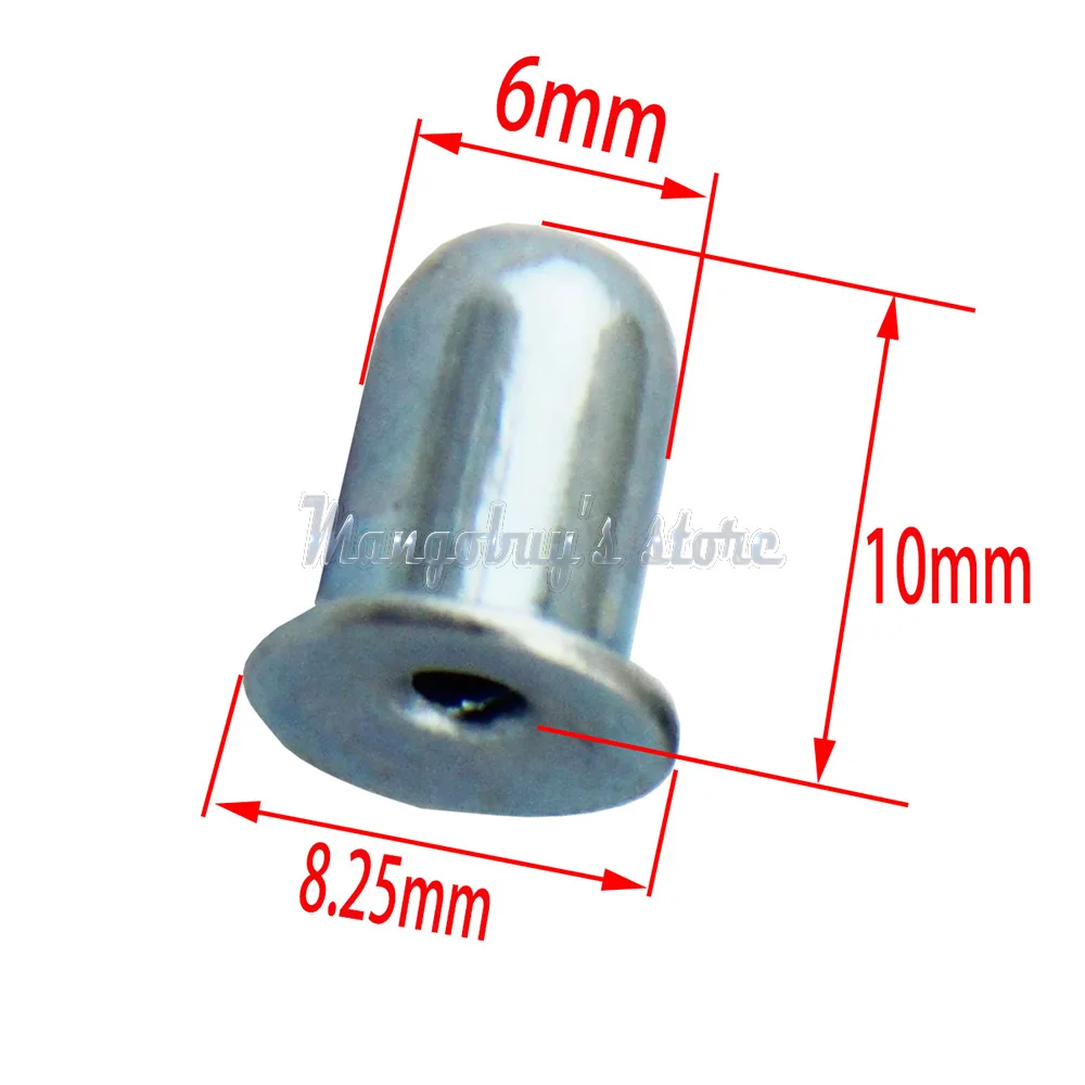 10 Pieces 4.2-8mm Push Button Spring For 12-50mm Round Tube Locking Pin Mounting Clips Tent Pole Kayak Accessories | Спорт и
