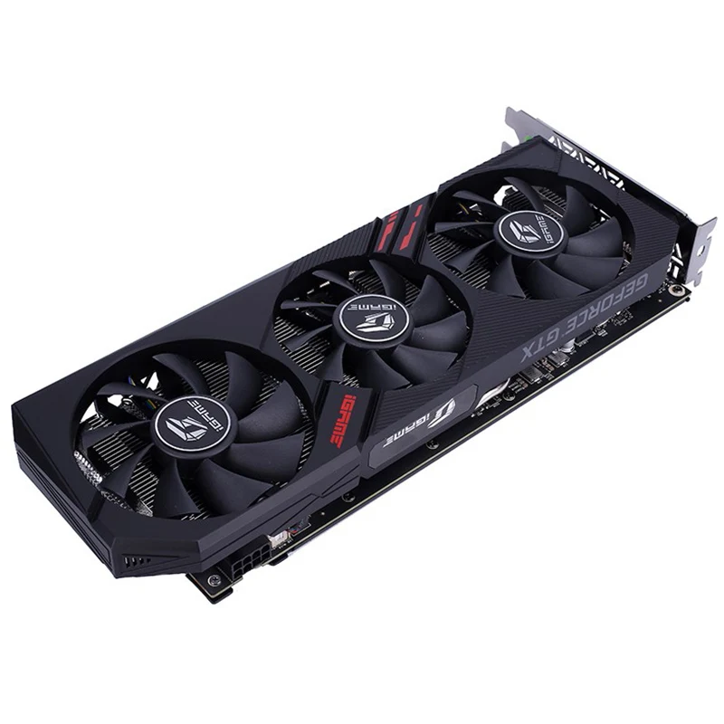 Красочные видеокарты iGame GeForce GTX 1660 Ultra 6GB NVIDIA Gaming 1530MHz GDDR5 CUDA Cores 1408 DP HDMI