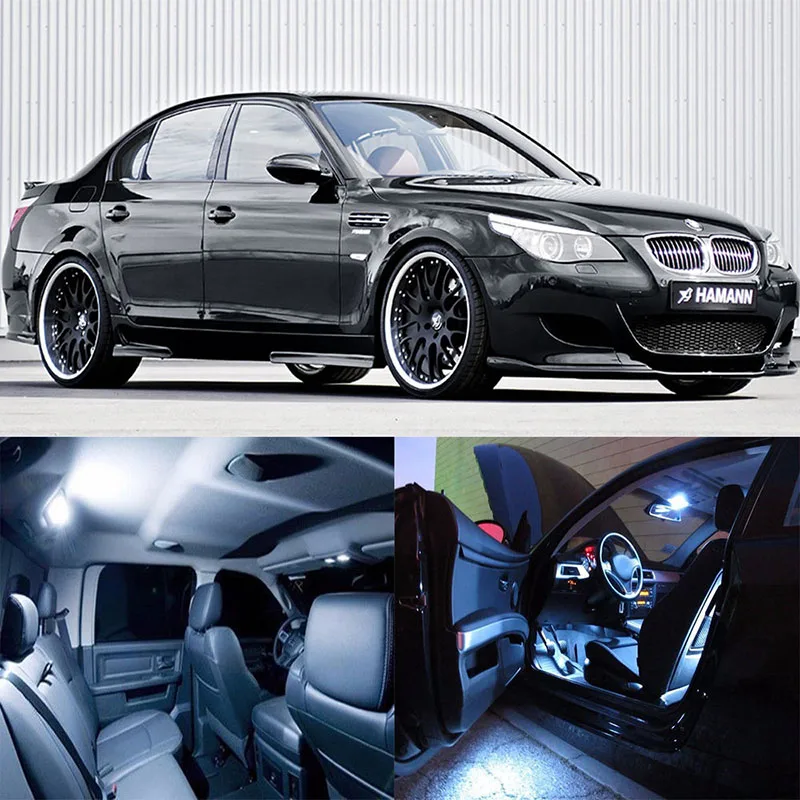 JX LCLYL 21 шт. салона белый светодиодный светильник лампы комплект для BMW 5 серии M5 E60