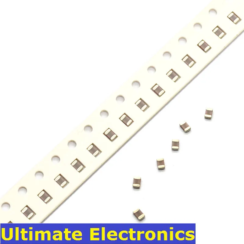 100 шт./лот 0805 SMD бескорпусный многослойный керамический конденсатор