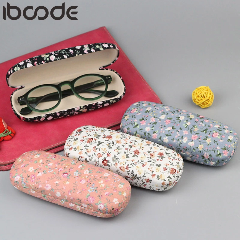 Iboode, Чехол для очков для чтения, унисекс, портативный, ручная работа, твердая квадратная складная коробка, для женщин и мужчин, солнцезащитные очки, защита для очков