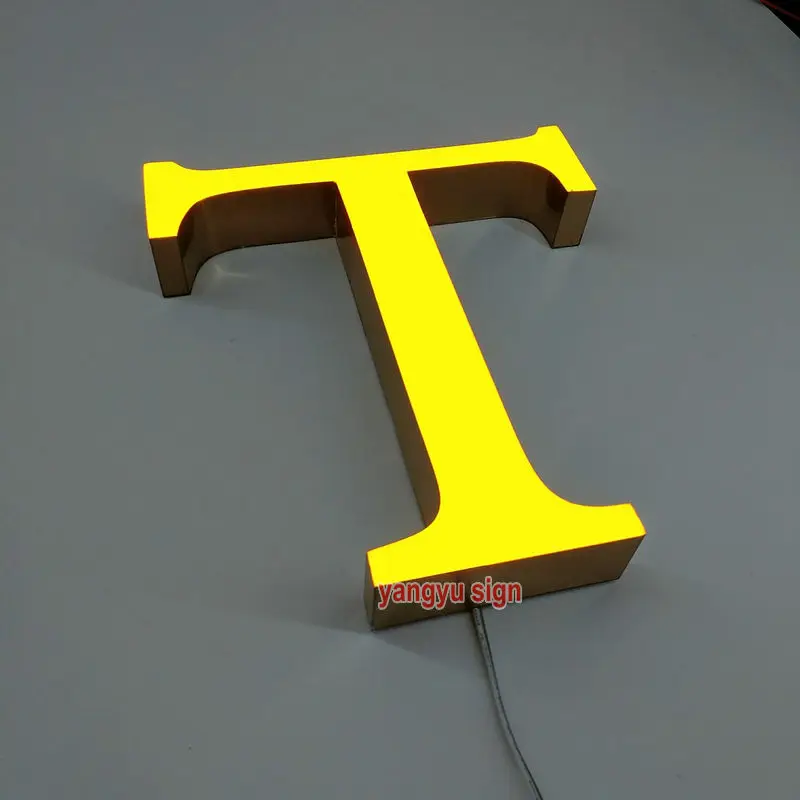 

Indoor 3D Epoxy resin Led lighted lettering custom store name sign boards