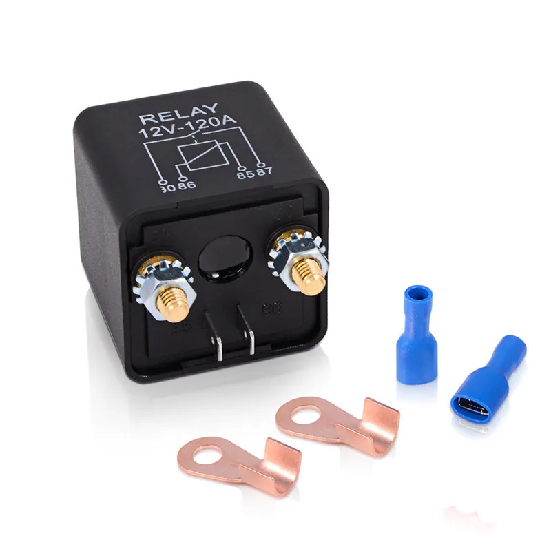 

AZGIANT 12/24V 120A Car Battery Switch Truck Motor On/Off High Power Continuous Button Relay Car Starter Relay