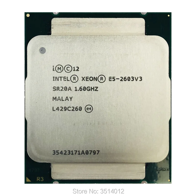 Процессор Intel Xeon E5 2603v3 2603 v3 1 6 ГГц шестиядерный шестипоточный ЦПУ процессор 15M 85W LGA
