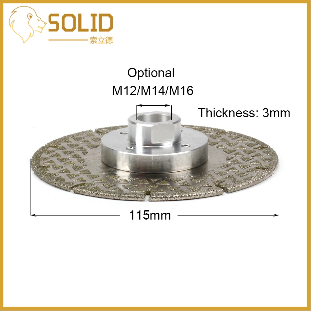 115mm Diamond Cutting Grinding Disc Granite Marble Saw Blade Wheel with M14 Flange 40# 1Pc | Инструменты