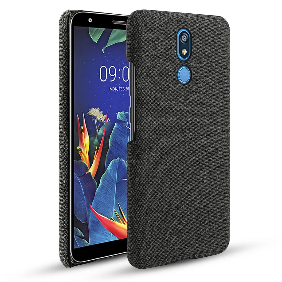 for LG K40 Case Ultra Thin Slim Hard PC Felt Woven Design Fabric Cloth Shockproof Fundas G8 Mobile Phone Shell | Мобильные телефоны