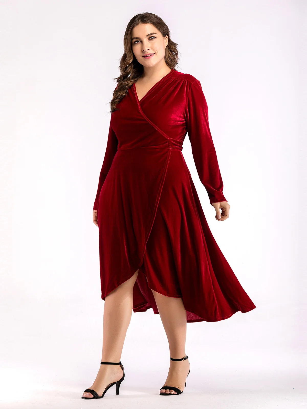 Повседневные красные осенние платья Новое поступление 2018 женское элегантное