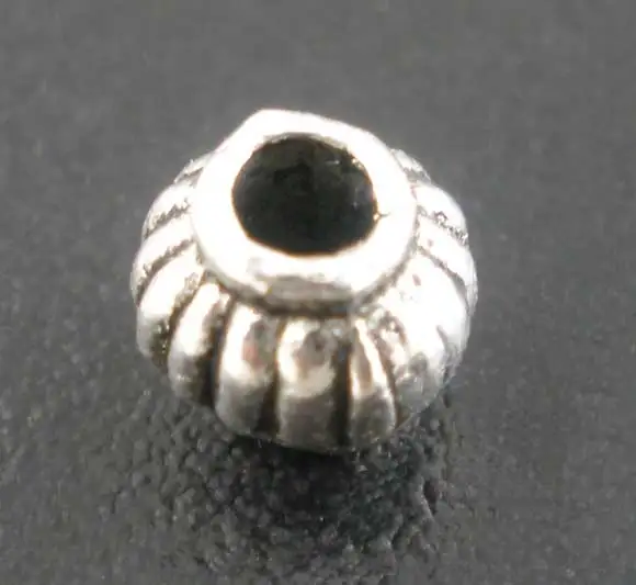 DoreenBeads 300 шт серебряный цвет маленький фонарь прокладки бусины фурнитура 4x4 мм