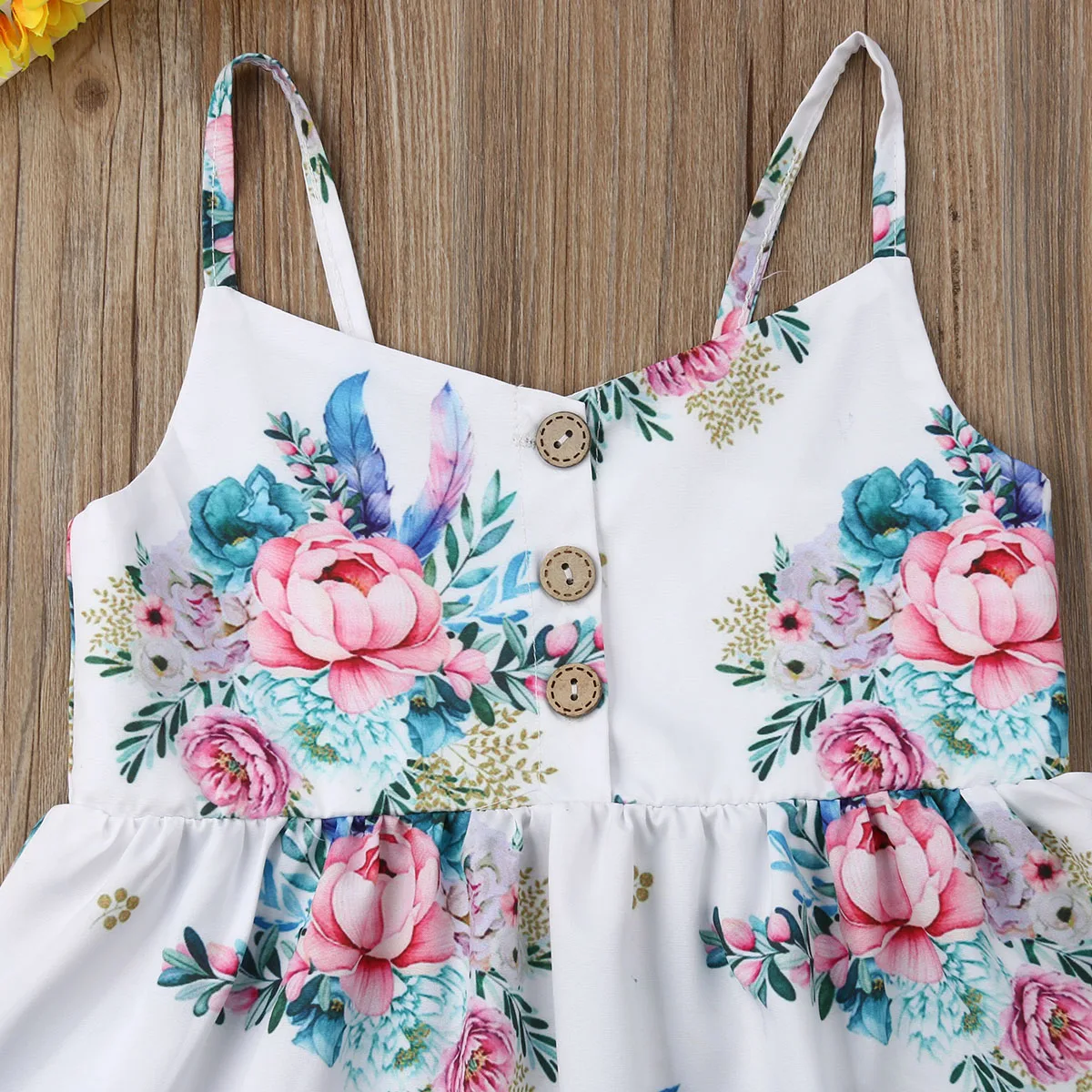 

Pudcoco Girl Dress 3M-3Y Fashion Kids Baby Girls Flower Princess Sleeveless Dress Sundress Summer Clothes