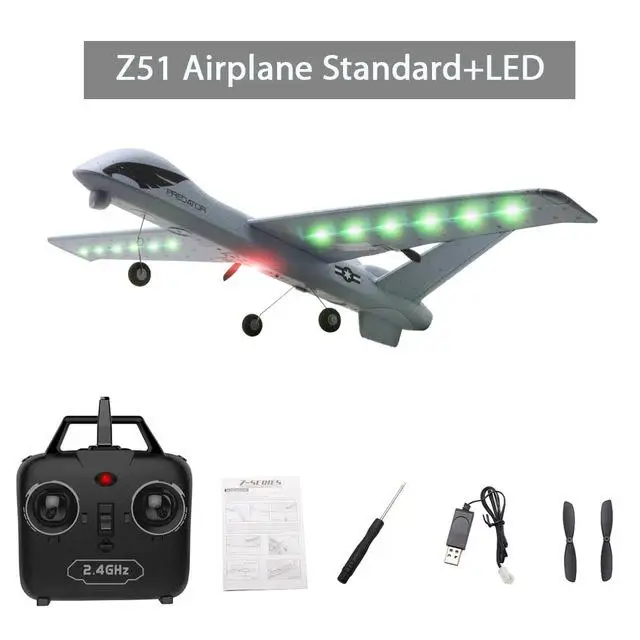 Летающая модель планеры RC самолет 2 4G 2CH Predator Z51 пульт дистанционного управления