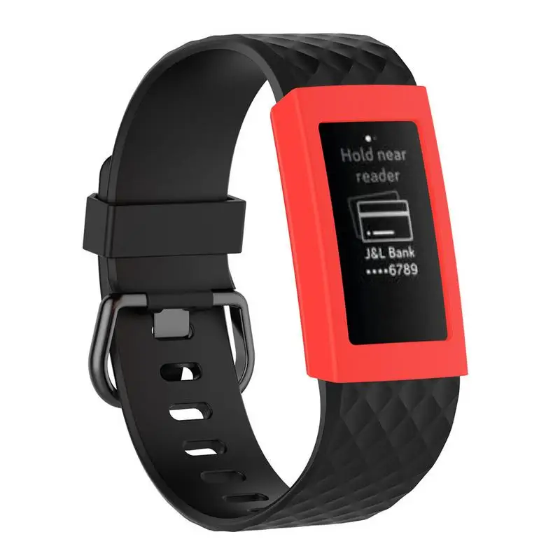 Защитный чехол для Fitbit Charge 3 силиконовый защитный смарт браслета
