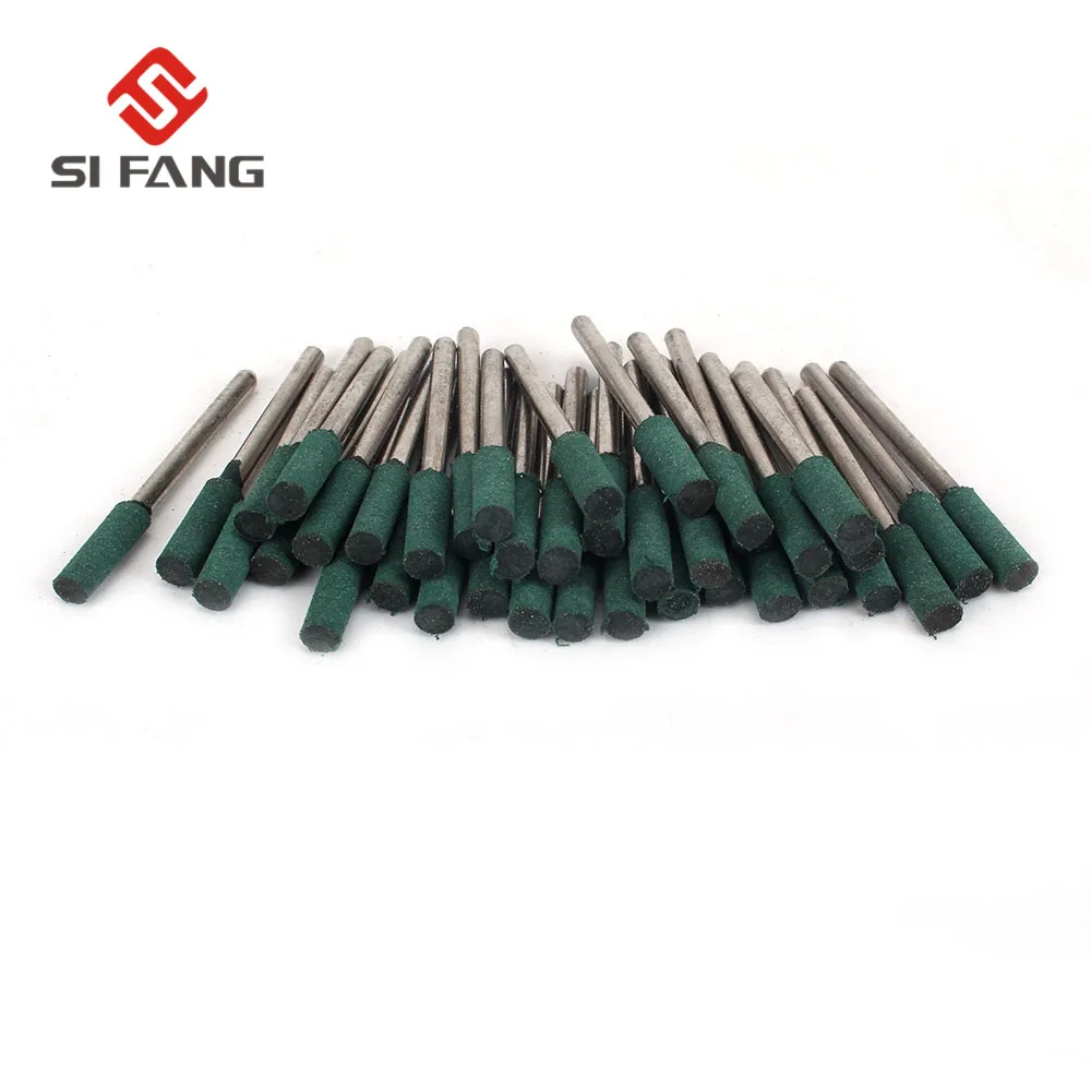 

SI FANG Diameter 3mm Cylindrical Rubber Grinding Head for Metalworking Grinder Dremel Rotary Tool Gold Mold Technology Products