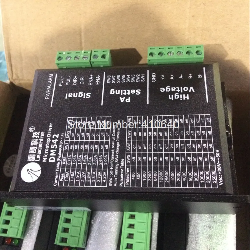 GENUINE Leadshine Stepper Motor 57HS21A 8mm Shaft 5A 2.1 N.M AND Leadshine DSP Digital Stepper Drive DM542 Delivery TOGETHER