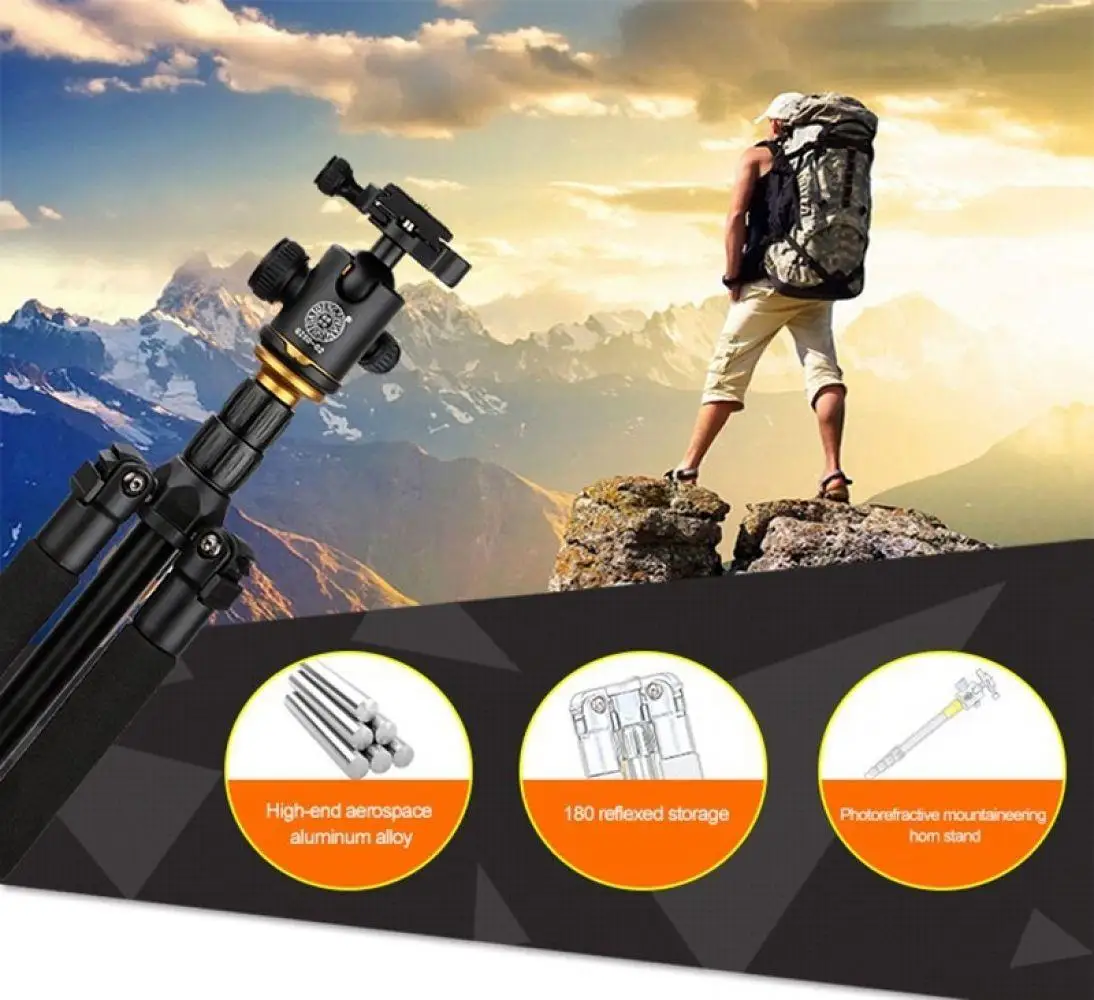 DSLR Beike Alloy Magnesium Professional For Q666 Tripod stand QZSD &amp Portable Ballhead Camera Traveling Monopod Aluminium | Электроника