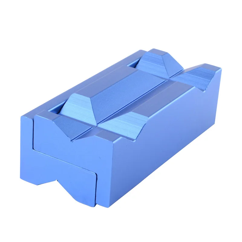 Синие алюминиевые тиски SPEEDWOW Защитные вставки для масляного шланга с магнитной