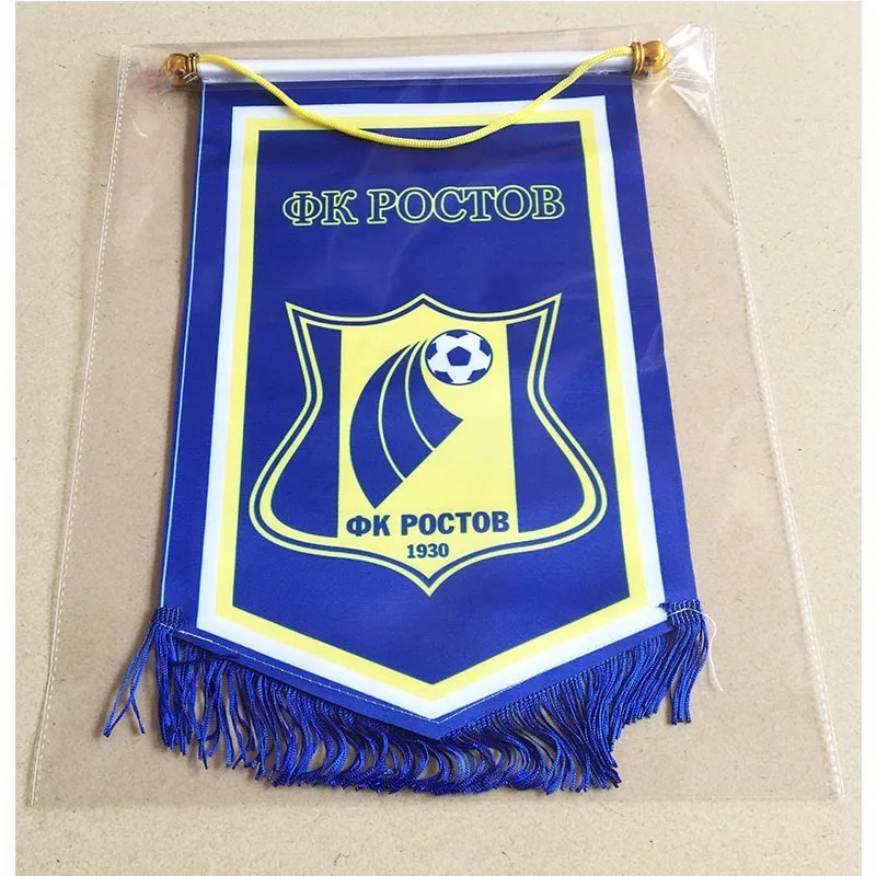 Россия Rostov FK 36 см* 23 см размер двухсторонние рождественские украшения для дома висящий флаг баннер подарки