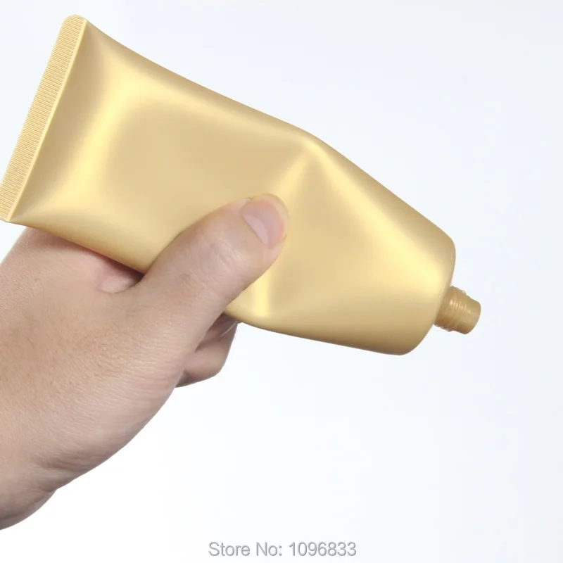 100ml Empty Plastic Soft Tube Cosmetic Skin Care Cream Bottle Gold with Screw Lid 50pcs/Lot | Красота и здоровье