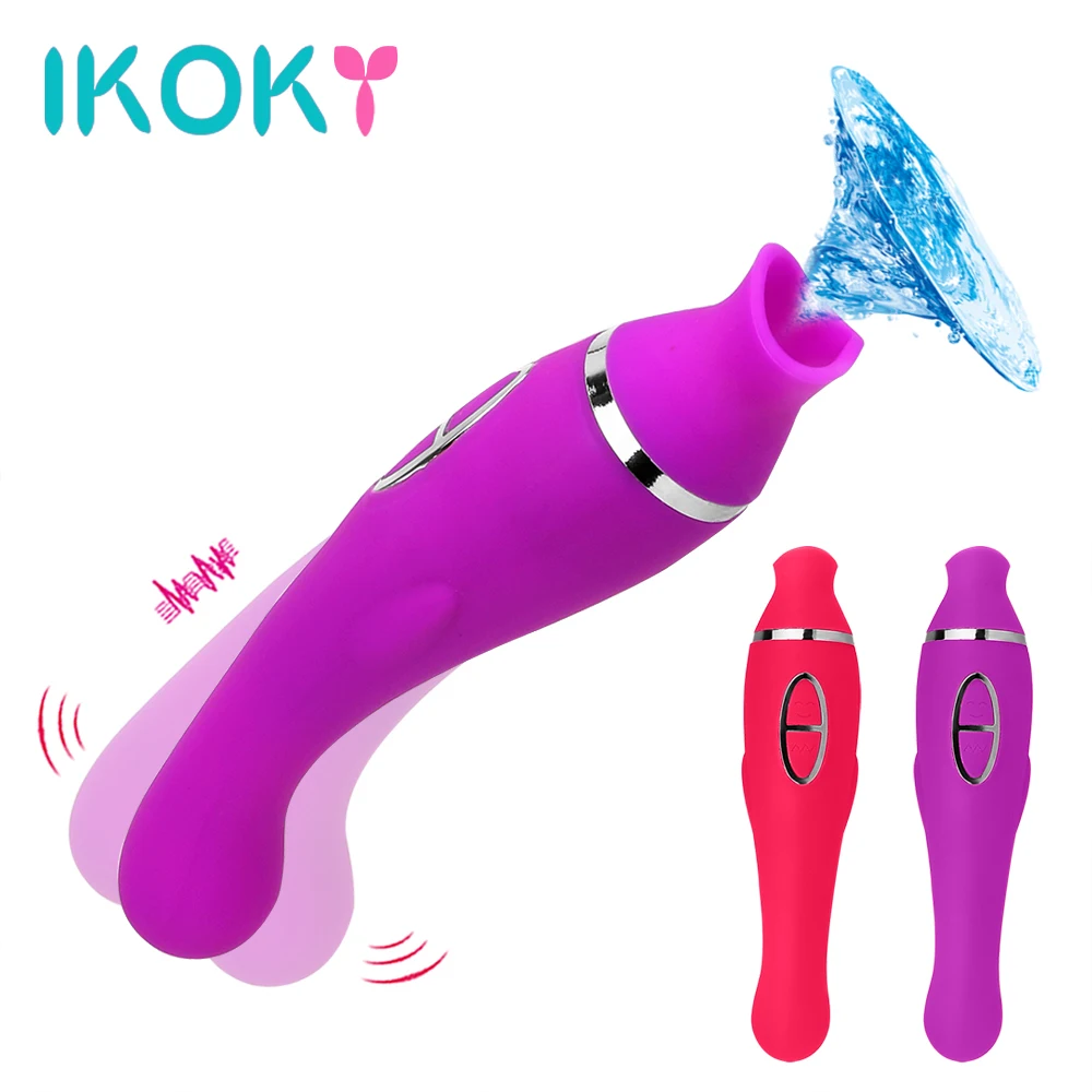 Сосание сосков IKOKY Стимулятор клитора Вагина вибратор интимные игрушки для