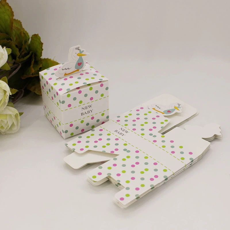 50 шт бумажная конфетница Детская душевая коробка для мальчиков и девочек подарок