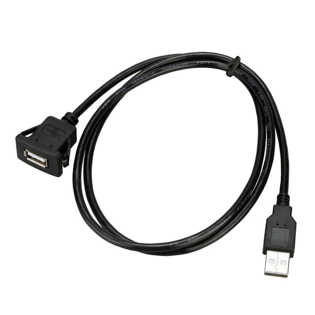 USB кабели MagiDeal 2 0 штекер гнездо Удлинительный кабель для автомобильного монтажа