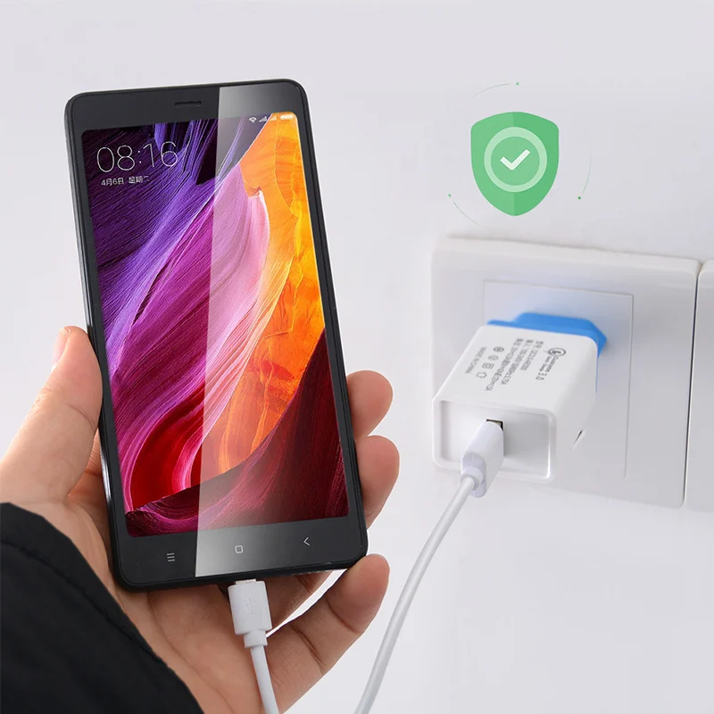 Быстрая зарядка 3 0 USB зарядное устройство для путешествий Зарядка адаптер Xiaomi Huawei