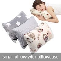 small pillow with pillowcase soft and full core for adult nap rest tiny little sleep pillow send storage bag as gift