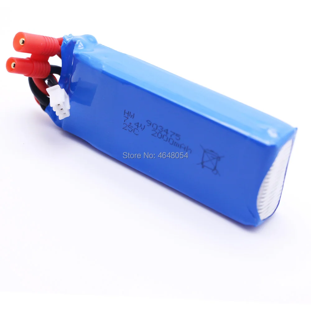 2 шт. Syma 7 4 V 2000 mah батареи Lipoly запасные части для X8 X8A X8C/X8C-1 X8G X8W RC Дрон Квадрокоптер