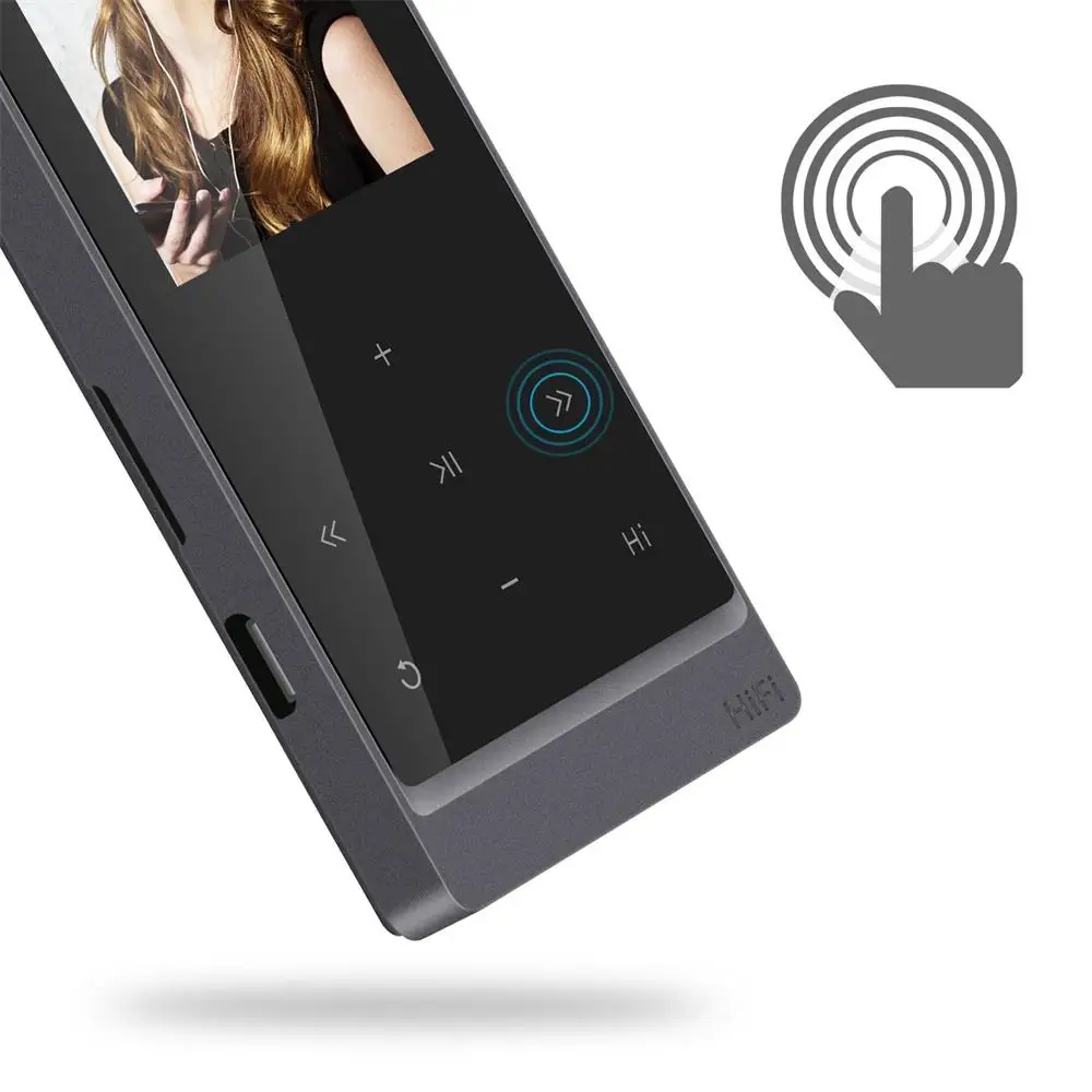 MP3 Player Bluetooth 4.0 Touch Screen Lossless Music with FM Radio Recorder eBook Support MicrSD card | Электроника