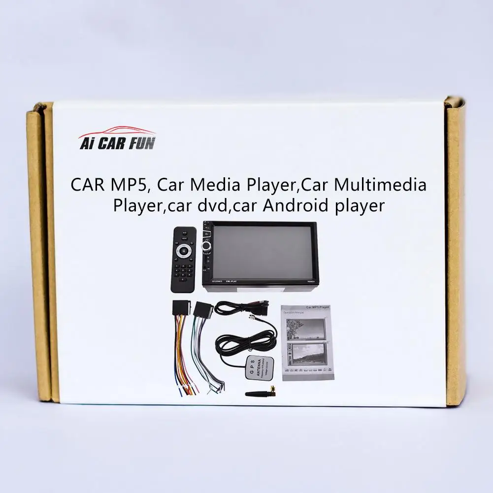 7 дюймов Android 5 1 автомобильный MP5 плеер Full HD 1080P автомобиль 2 Din Bluetooth gps навигатор