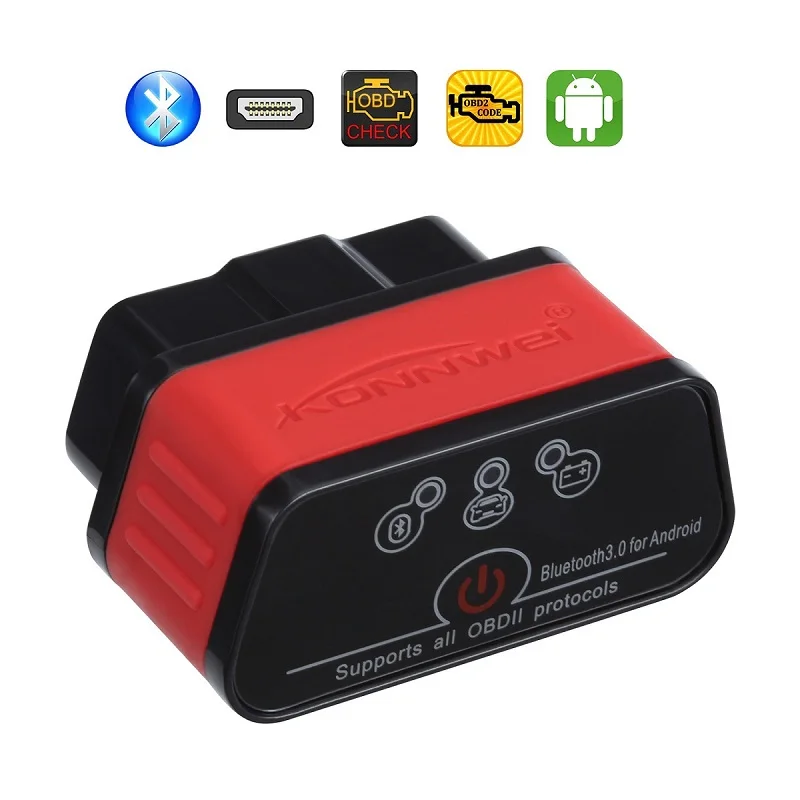 KONNWEI KW903 OBD II инструмент для самостоятельной диагностики стабильное беспроводное