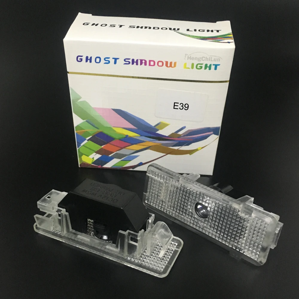 4 шт. светодиодный проектор с логотипом Ghost Shadow Light для BMW E39 X5 E53 E52 528I Автомобильная