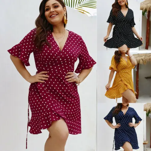 

Женское пляжное мини-платье в стиле бохо, клубный вечерний сарафан большого размера, лето 2019