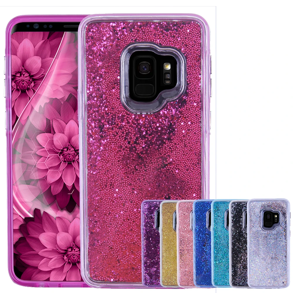 Зыбучий песок чехол для Samsung Galaxy S10/S10e/S10 Plus чехлы крышка 360 ТПУ Блестки Блестящий с