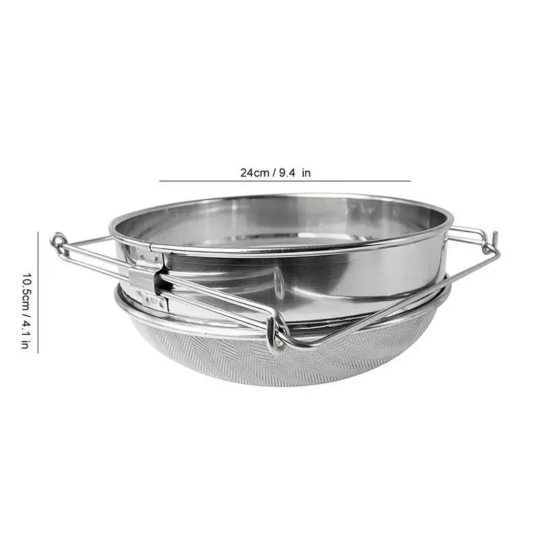 

Stainless Steel Honey Filters Strainer Double Filtration Filter Net Sieve
