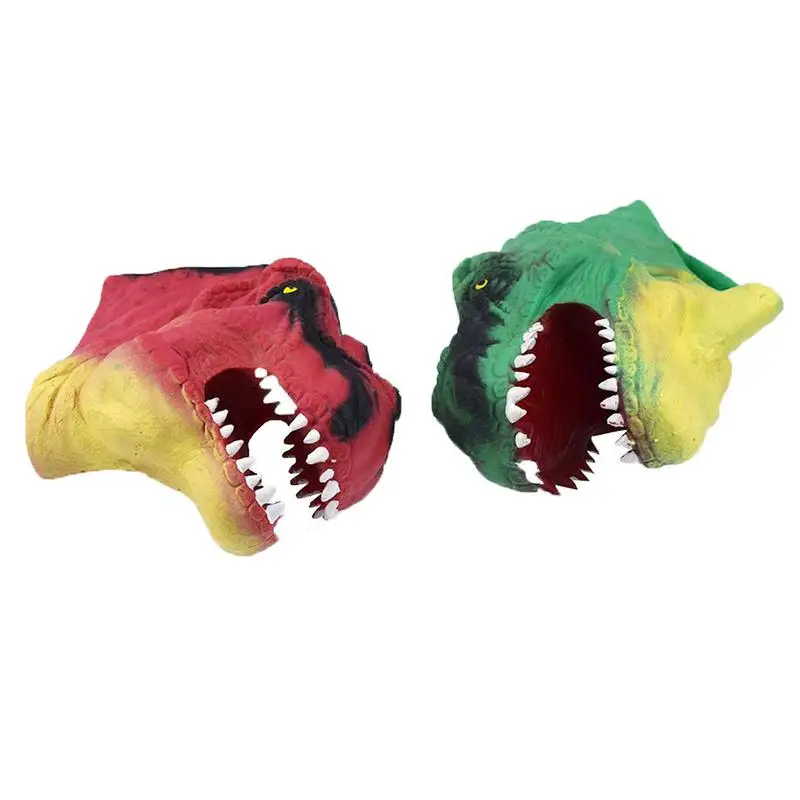 Funny Soft Jurassic Dinosaur Hand Puppets Figure Tyrannosaurus Shaped Gloves Toys Heads Glove Doll For Children | Игрушки и хобби