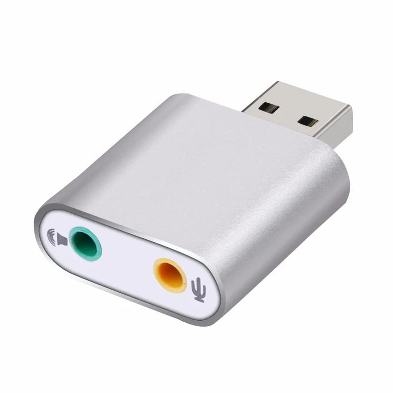Внешний стереозвук адаптер USB для Windows и Mac. Подключи работай драйверы не нужны (AU
