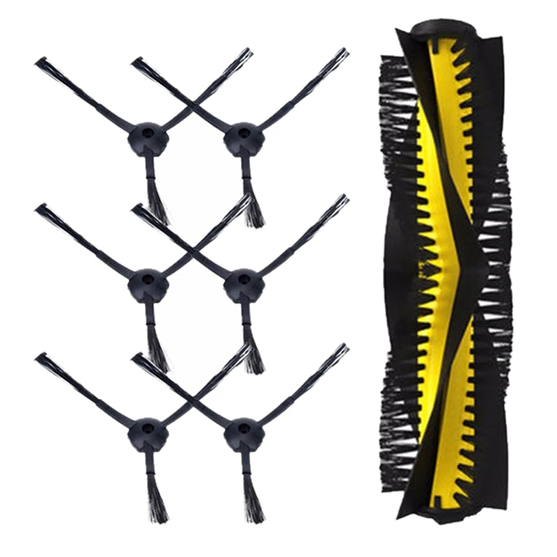 6 шт. в упаковке боковая щетка + 1 основная детали пылесоса для Chuwi ILIFE V7 V7S v7s pro kitfort