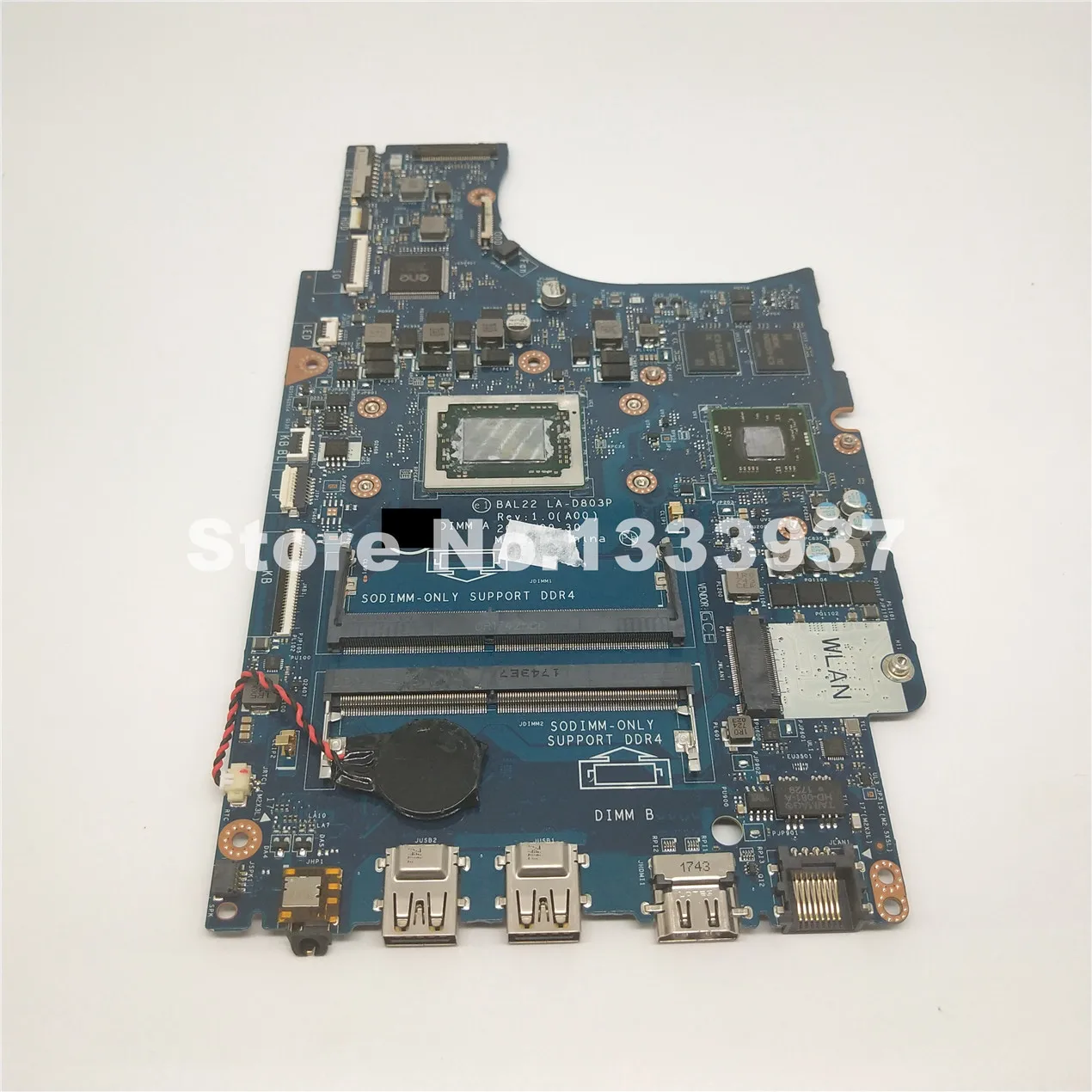 Материнская плата BAL22 материнская для DELL Inspiron 5565 ноутбука DDR4 LA D803P 0R1WJH