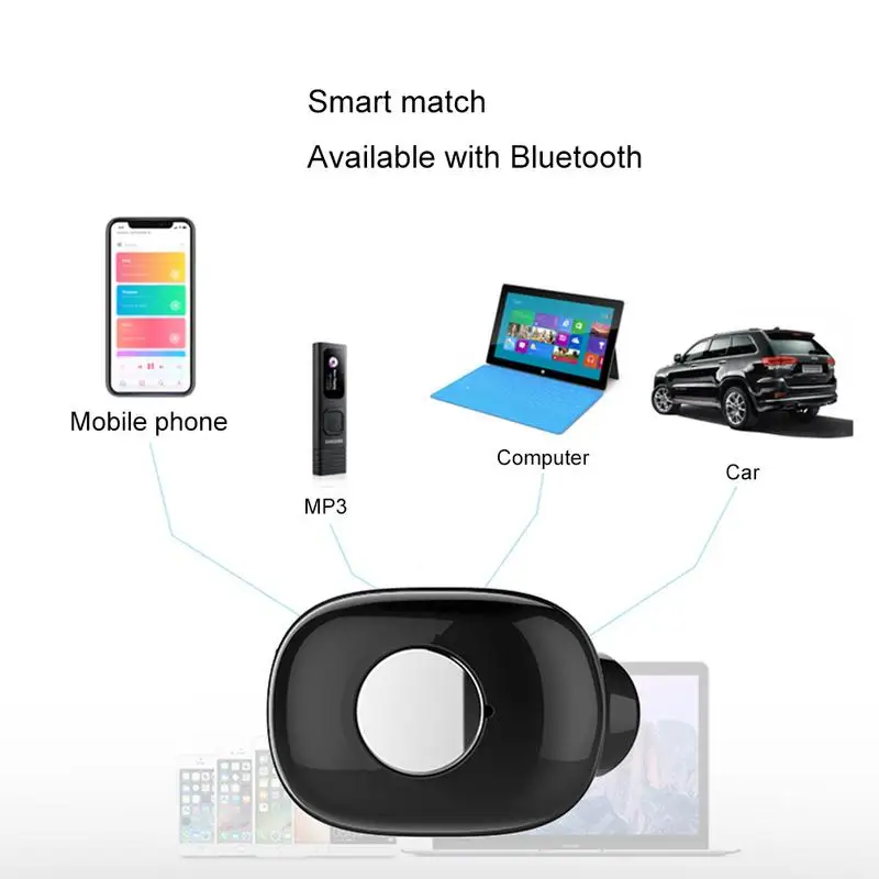 Новая спортивная Bluetooth гарнитура миниатюрные невидимые портативные наушники с