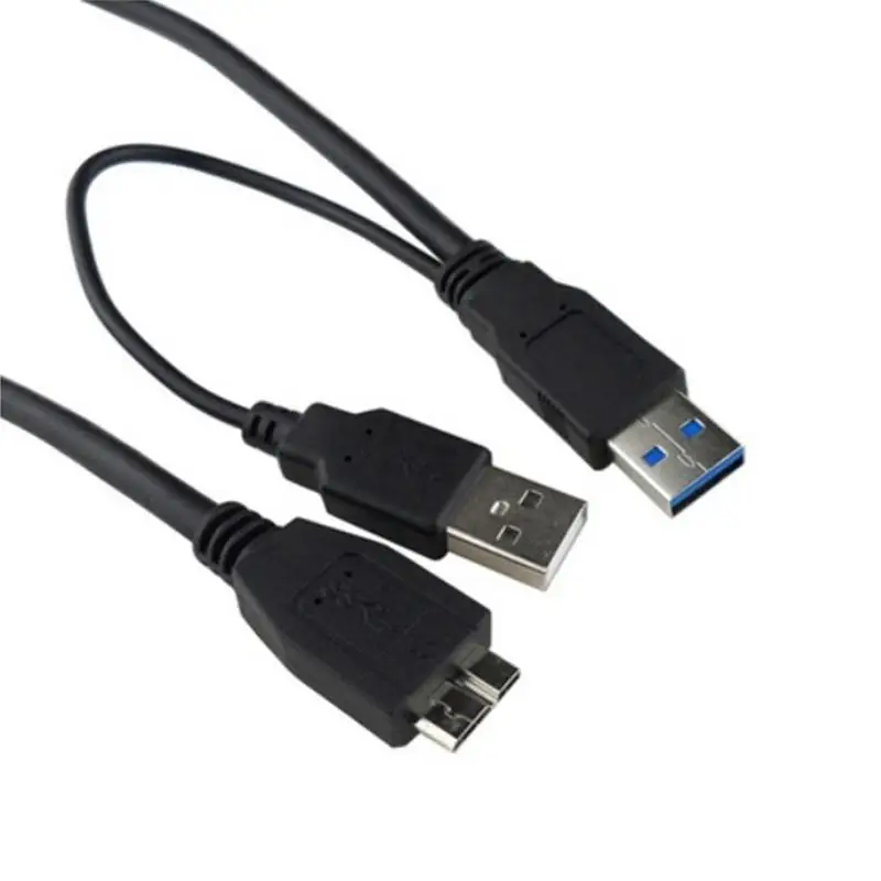 0 5 м сдвоенный USB 3 к Micro b Переносной жесткий диск переходник Кабель для передачи