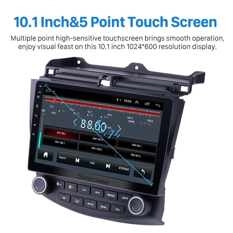 Seicane 10 1 дюймов Android 8 для 2003 2004 2005 2006 2007 Honda Accord 7 автомобиль gps навигации радио плеер