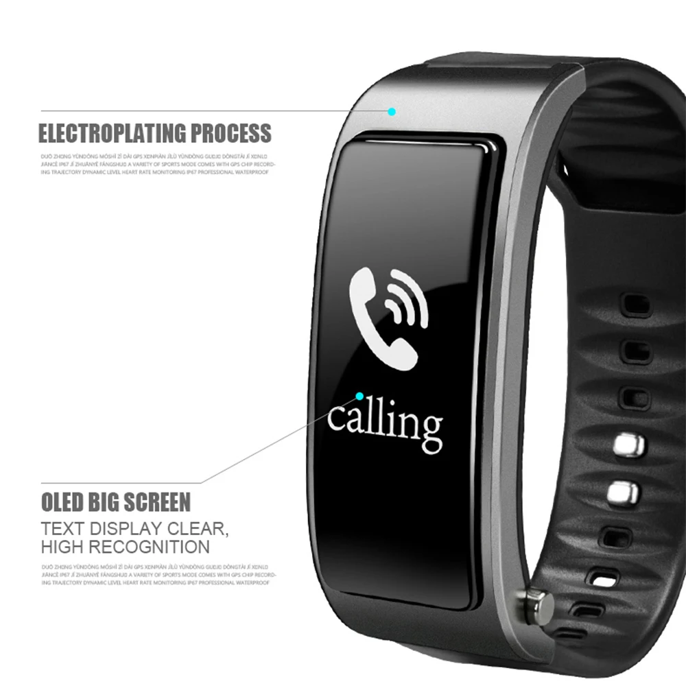 Vangas Y3 2 in1 Смарт-часы-браслет + гарнитура Bluetooth монитор сердечного ритма хэндс-фри