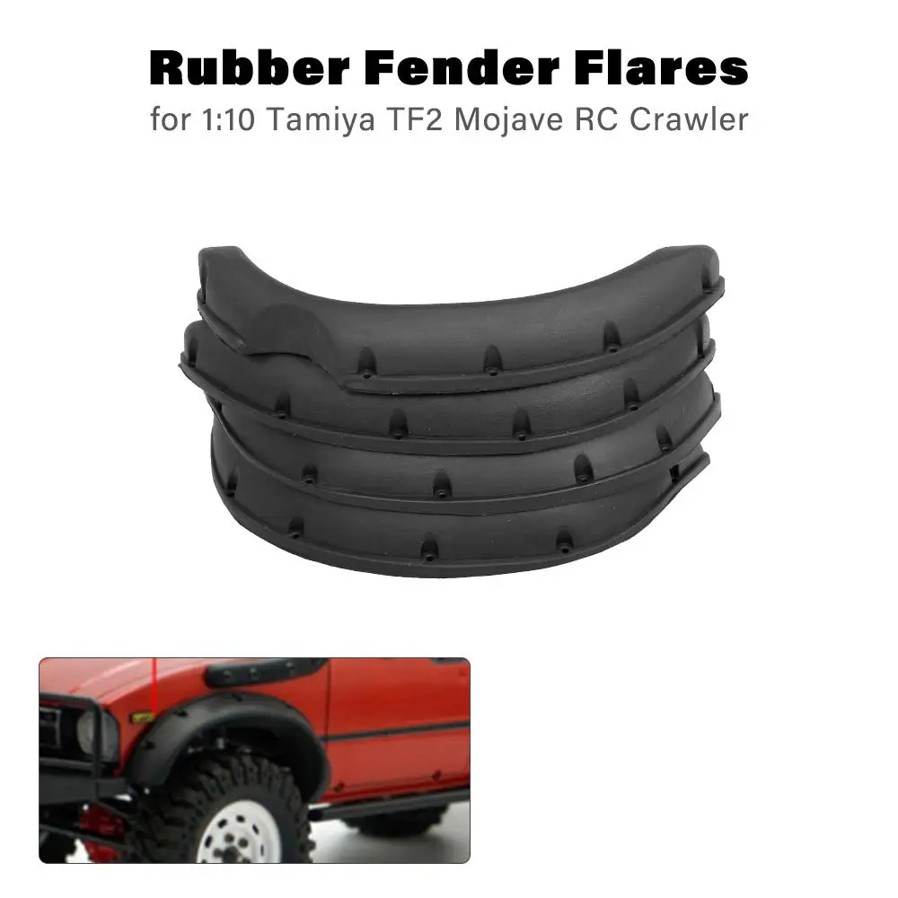 RCtown новые радиоуправляемые автомобили резиновые крылья Flares для 1:10 Tamiya RC4WD TF2 Mojave