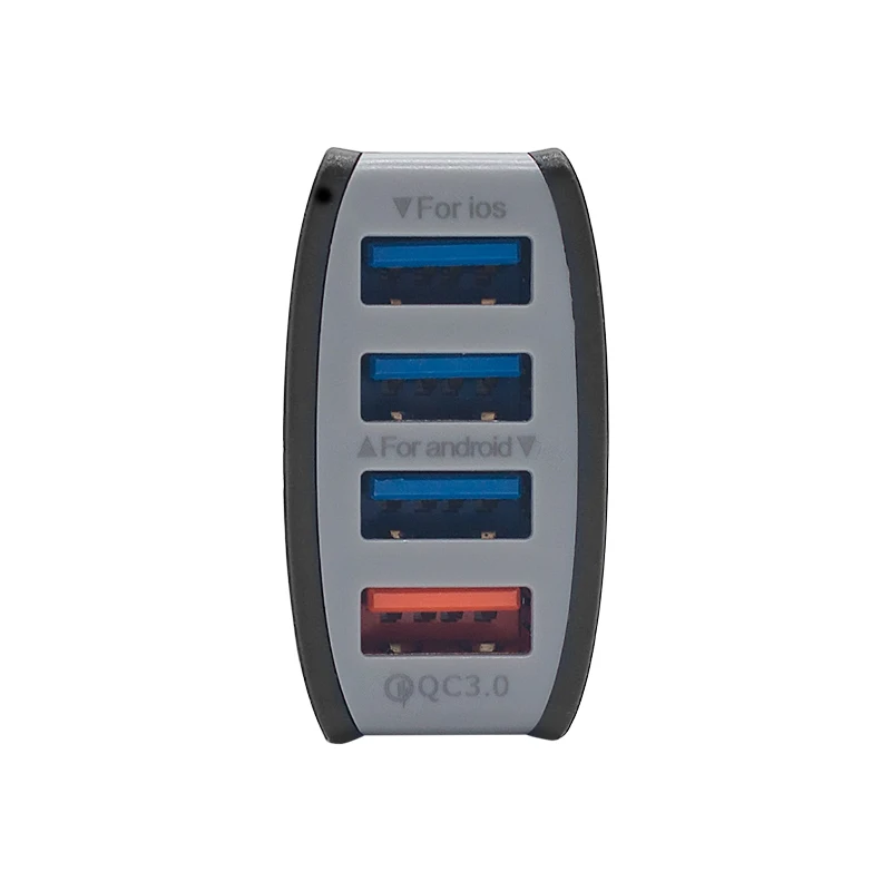 Быстрое зарядное устройство Summerfish 3 0 автомобильное 7A QC3.0 Turbo быстрая зарядка 4USB