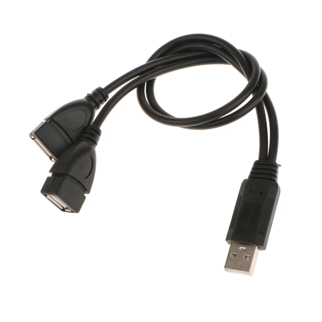Кабель адаптер MagiDeal USB 2 0 Male Dual Female Jack Y Splitter Hub|Компьютерные кабели и разъемы| |