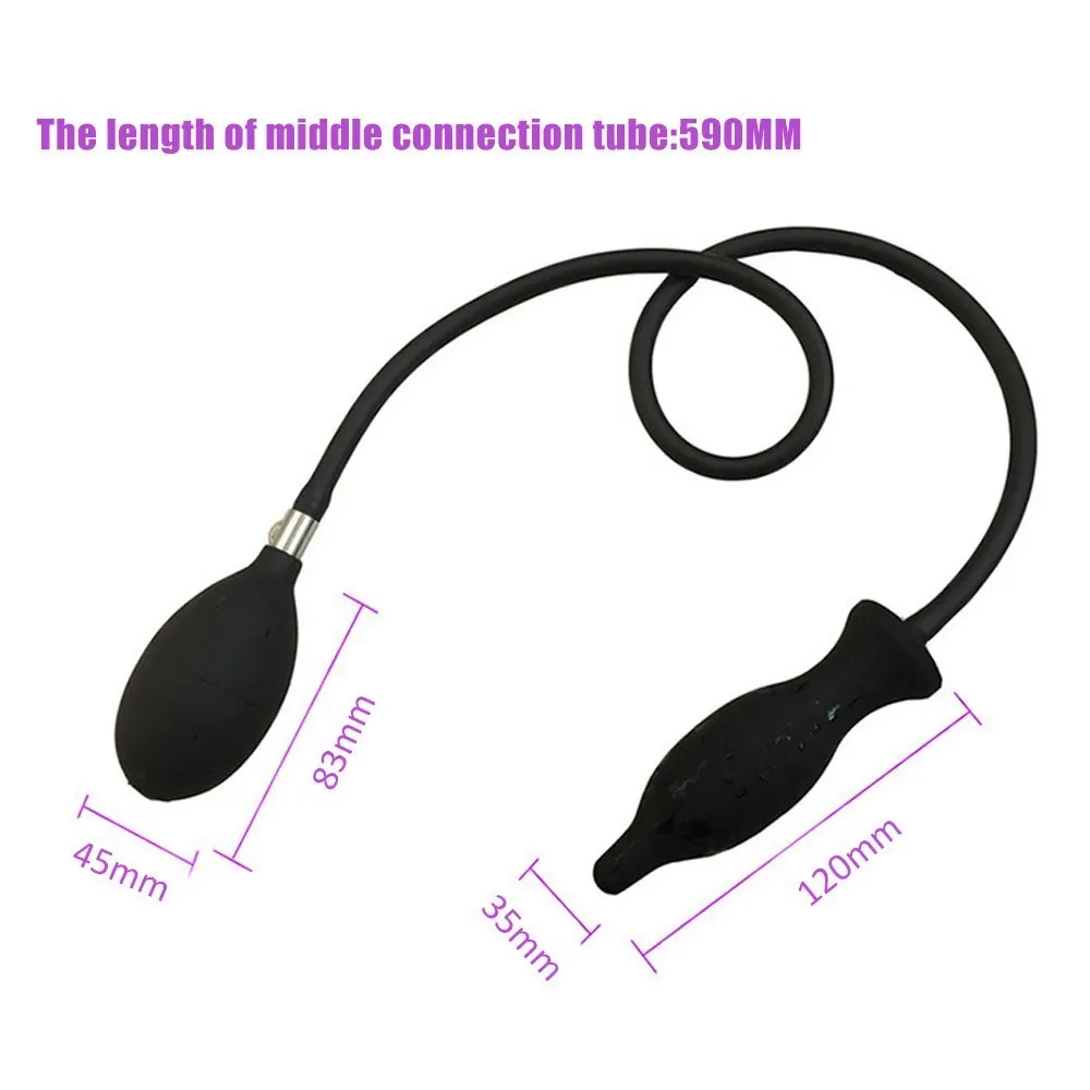 Надувная силиконовая Анальная пробка огромный фаллоимитатор с насосом